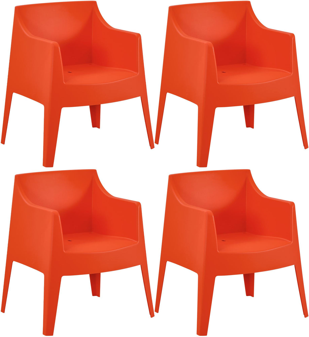 4er Set Stühle Bartal - orange