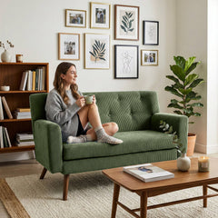 Sofa Kioni Cord - gr�n