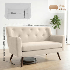 Sofa Kioni Cord - creme