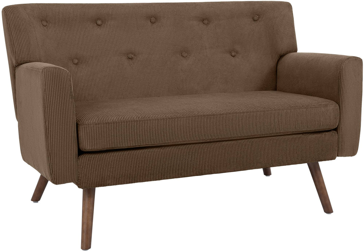 Sofa Kioni Cord - dunkelbraun