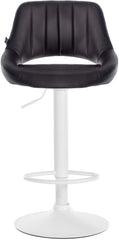 Barhocker Milet Kunstleder wei� - braun