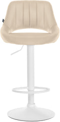 Barhocker Milet Kunstleder wei� - creme