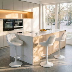 Barhocker Milet Kunstleder wei� - wei�