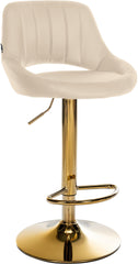 Barhocker Milet Kunstleder gold - creme