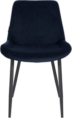 Esszimmerstuhl Victoria Samt - blau