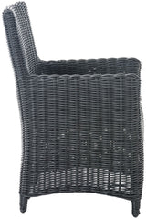 4er Set Stuhl Fontana / Sankt Marlo Eisengrau 5mm - schwarz