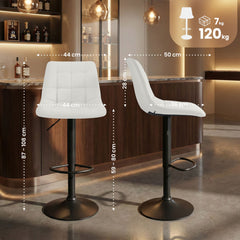 Barhocker Mapun Kunstleder - wei�