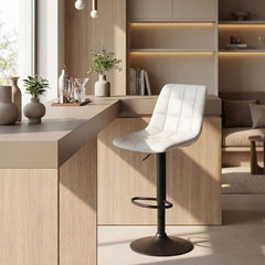 Barhocker Mapun Kunstleder - wei�
