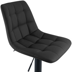 Barhocker Mapun Kunstleder - schwarz