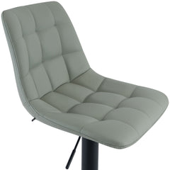 2er Set Barhocker Mapun Kunstleder - grau