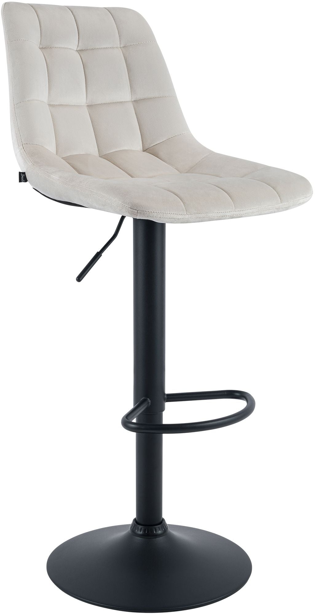 2er Set Barhocker Mapun Samt - creme