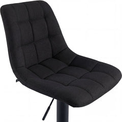 2er Set Barhocker Mapun Stoff - schwarz