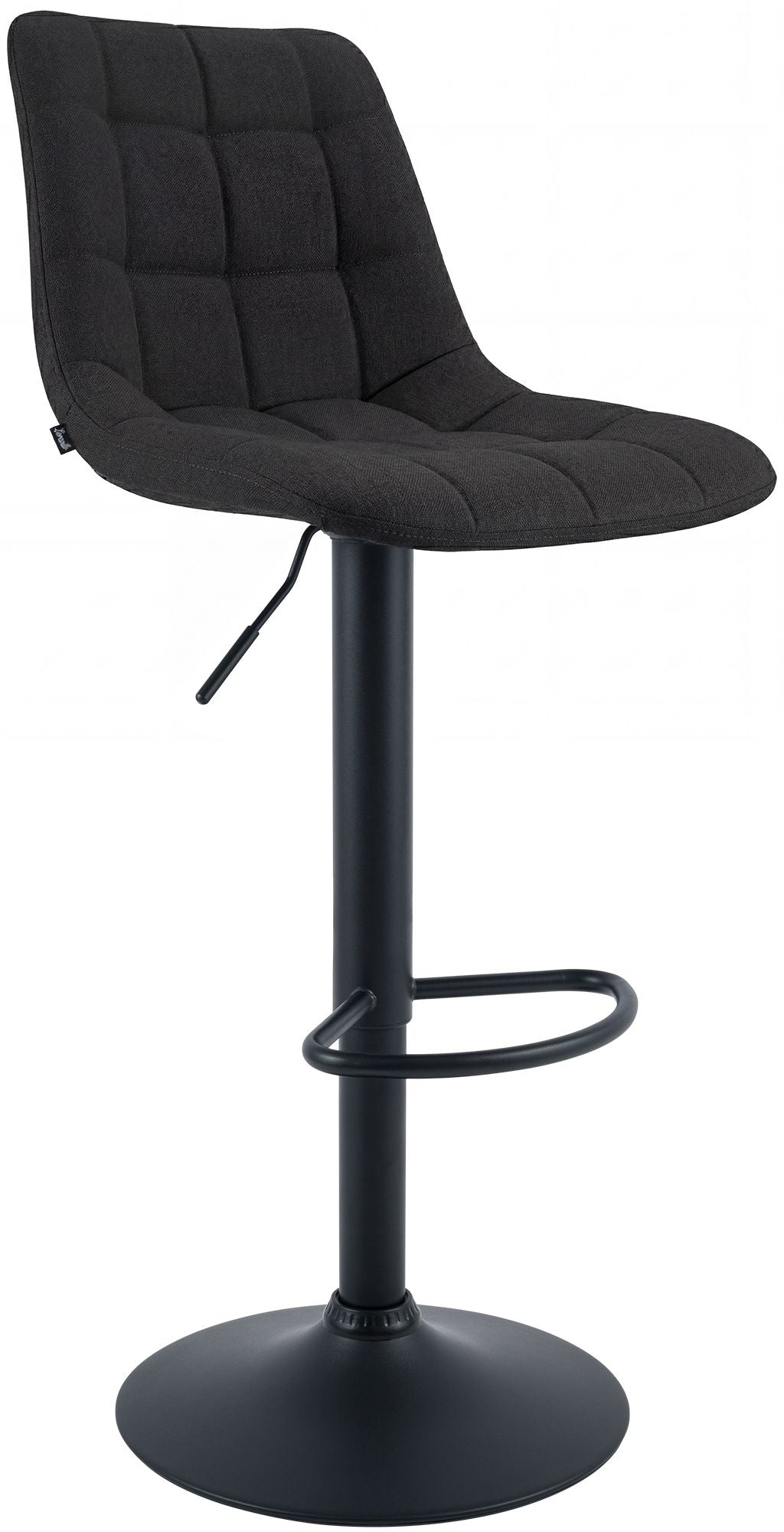 Barhocker Mapun Stoff - schwarz