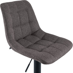 Barhocker Mapun Stoff - dunkelgrau
