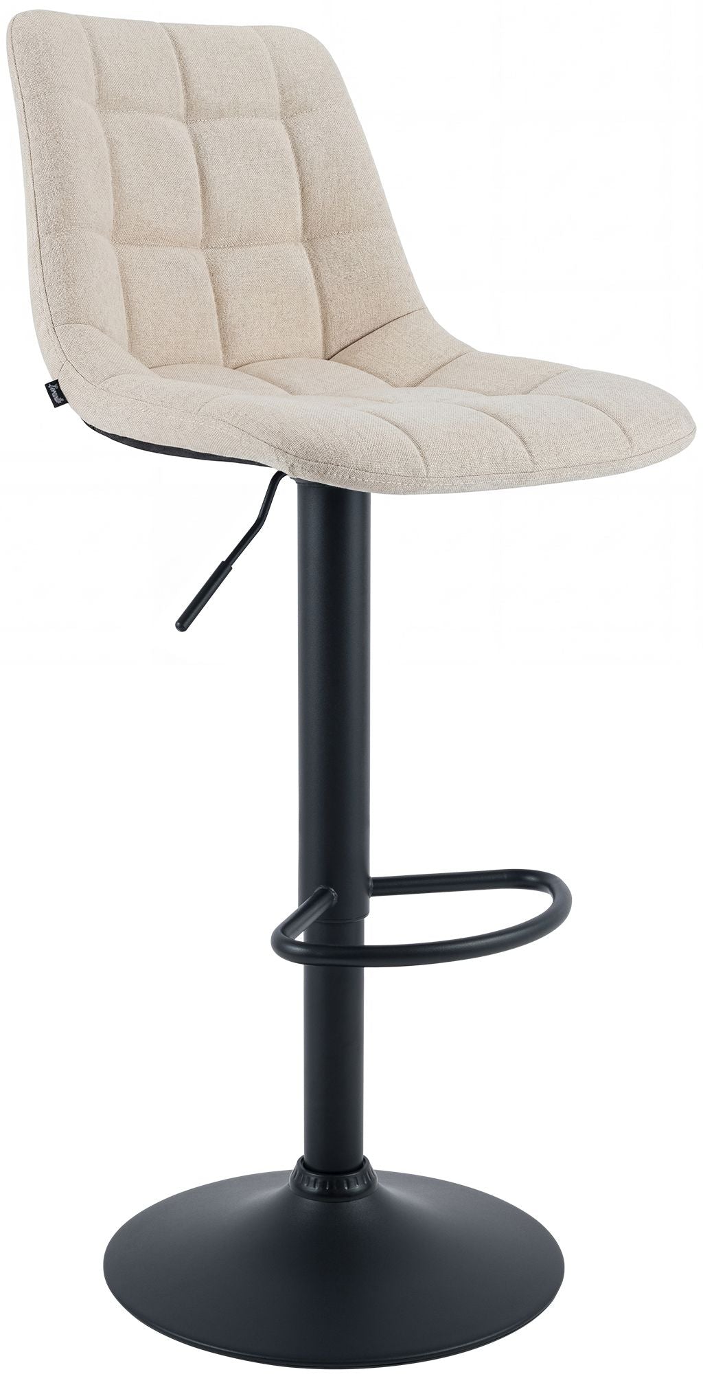 Barhocker Mapun Stoff - creme