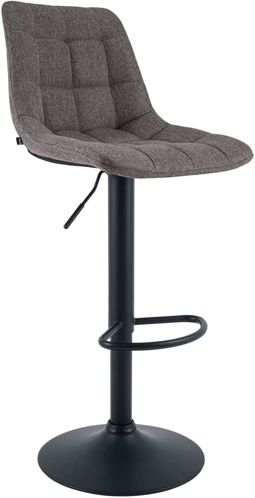 Barhocker Mapun Stoff - dunkelgrau
