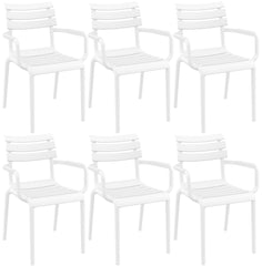 6er Set Stühle Paris - weiß