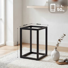 Tischgestell Metall 30x30x47,50 cm - schwarz