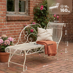 Gartenbank Karma - antik-creme
