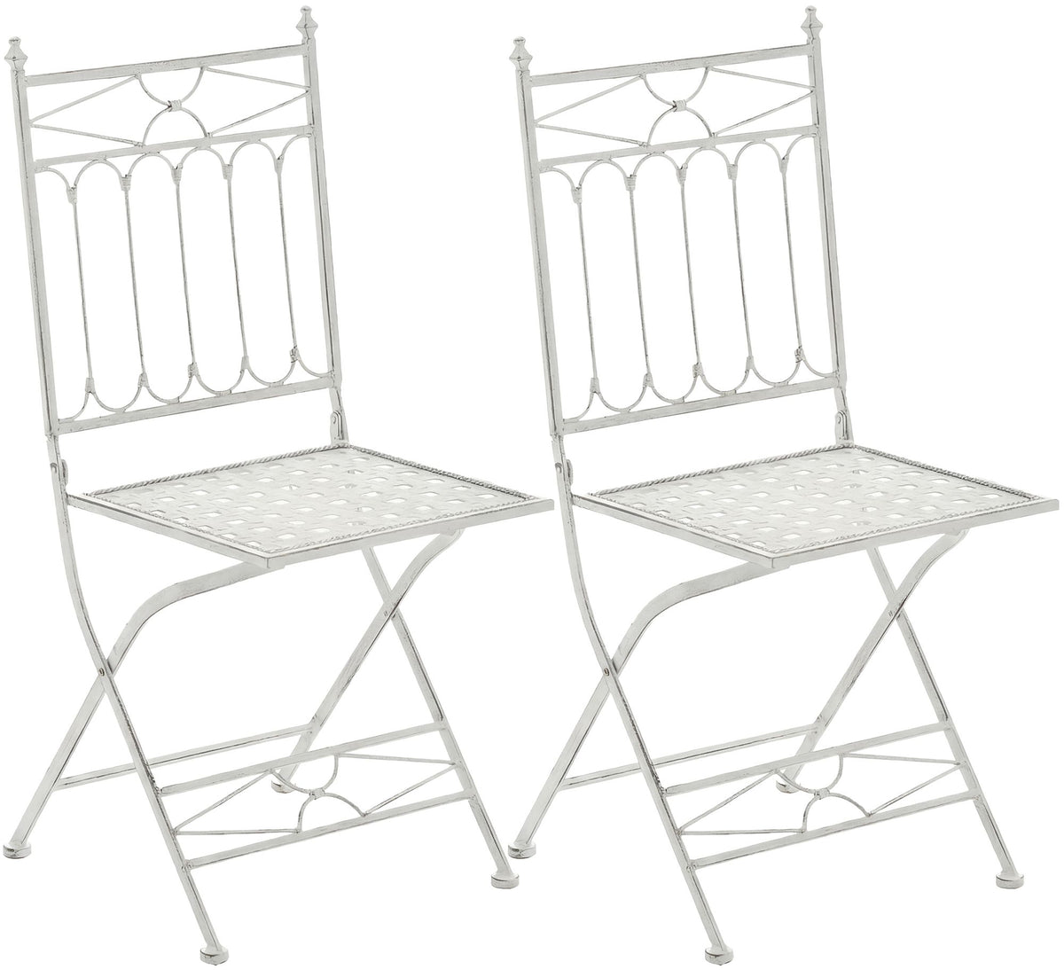 2er Set Klappstuhl Asina - antik wei� by Dropshipping-Europe – M�bel