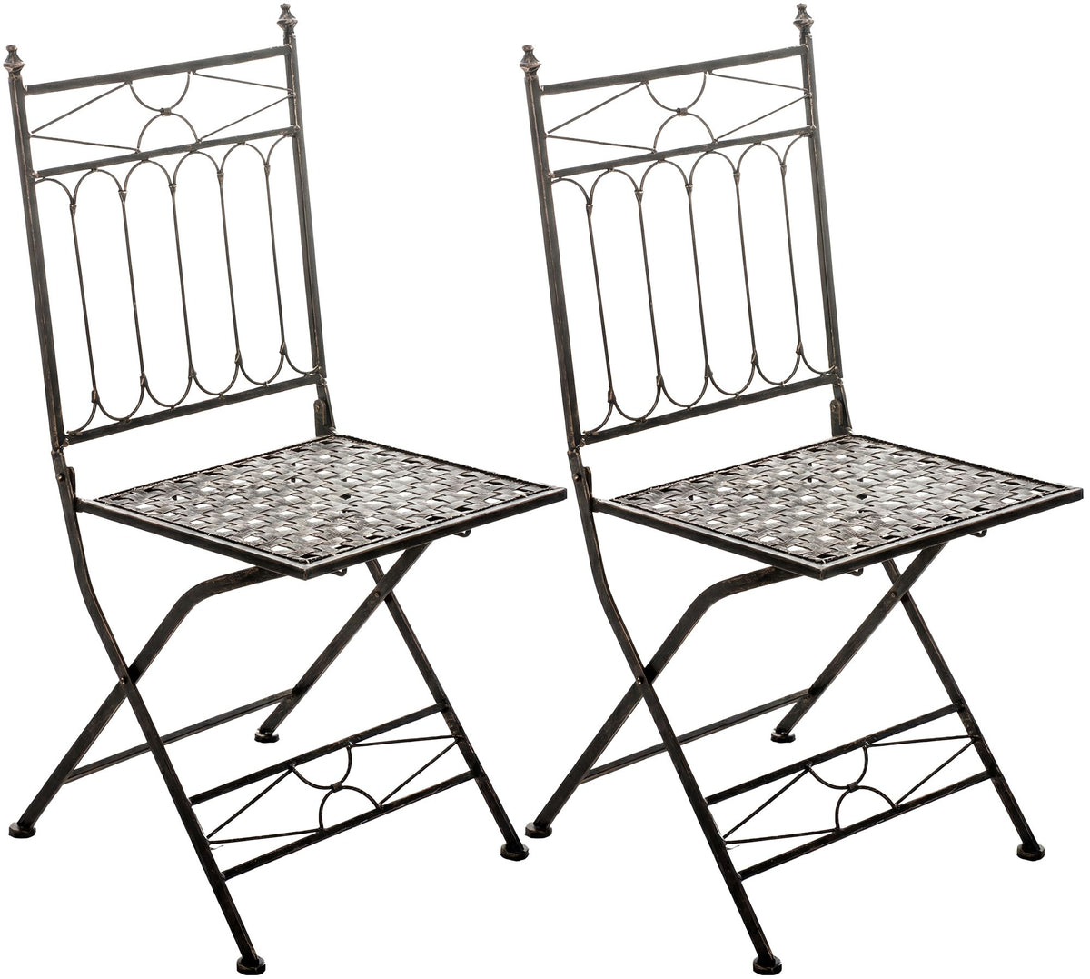 2er Set Klappstuhl Asina - bronze by Dropshipping-Europe – M�bel