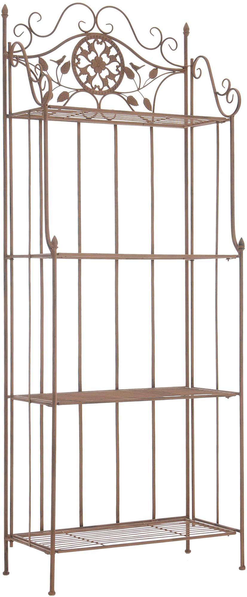Standregal Flora - antik braun
