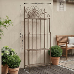 Standregal Flora - antik braun