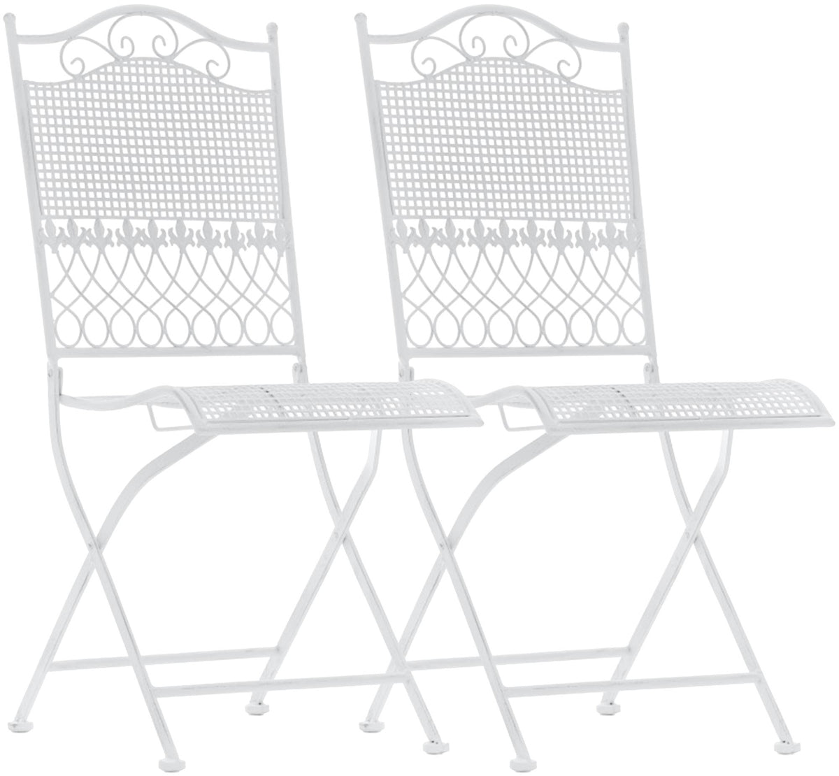 2er Set Gartenst�hle Kiran - wei� by Dropshipping-Europe – Gartenm�bel