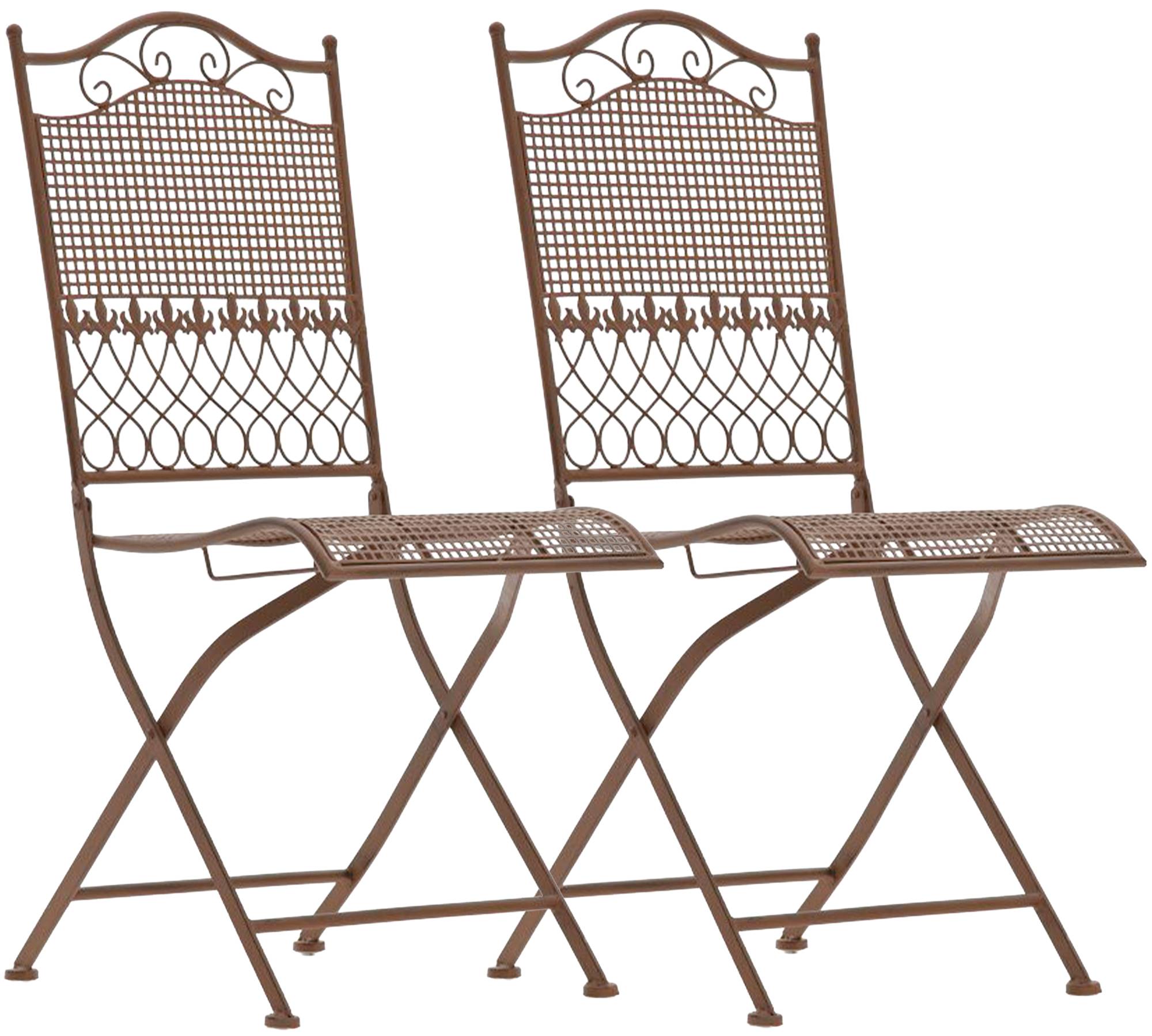 2er Set Gartenst�hle Kiran - antik braun by Dropshipping-Europe – Gartenm�bel