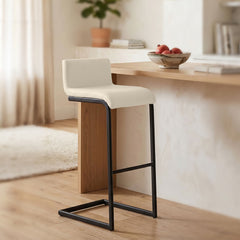 2er Set Barhocker Newport B Kunstleder - creme
