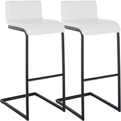 2er Set Barhocker Newport B Kunstleder - wei�