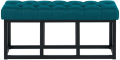 Sitzbank Amun Stoff Schwarz 100 cm - blau