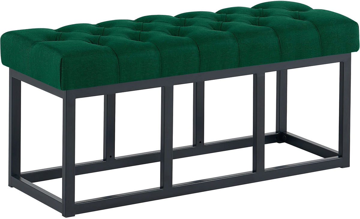 Sitzbank Amun Stoff Schwarz 100 cm - gr�n