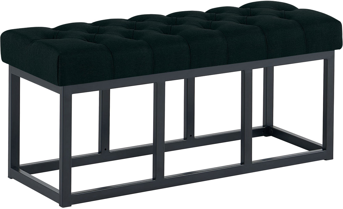 Sitzbank Amun Stoff Schwarz 100 cm - schwarz