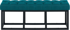 Sitzbank Amun Stoff Schwarz 120 cm - blau