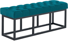 Sitzbank Amun Stoff Schwarz 120 cm - blau