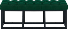Sitzbank Amun Stoff Schwarz 120 cm - gr�n