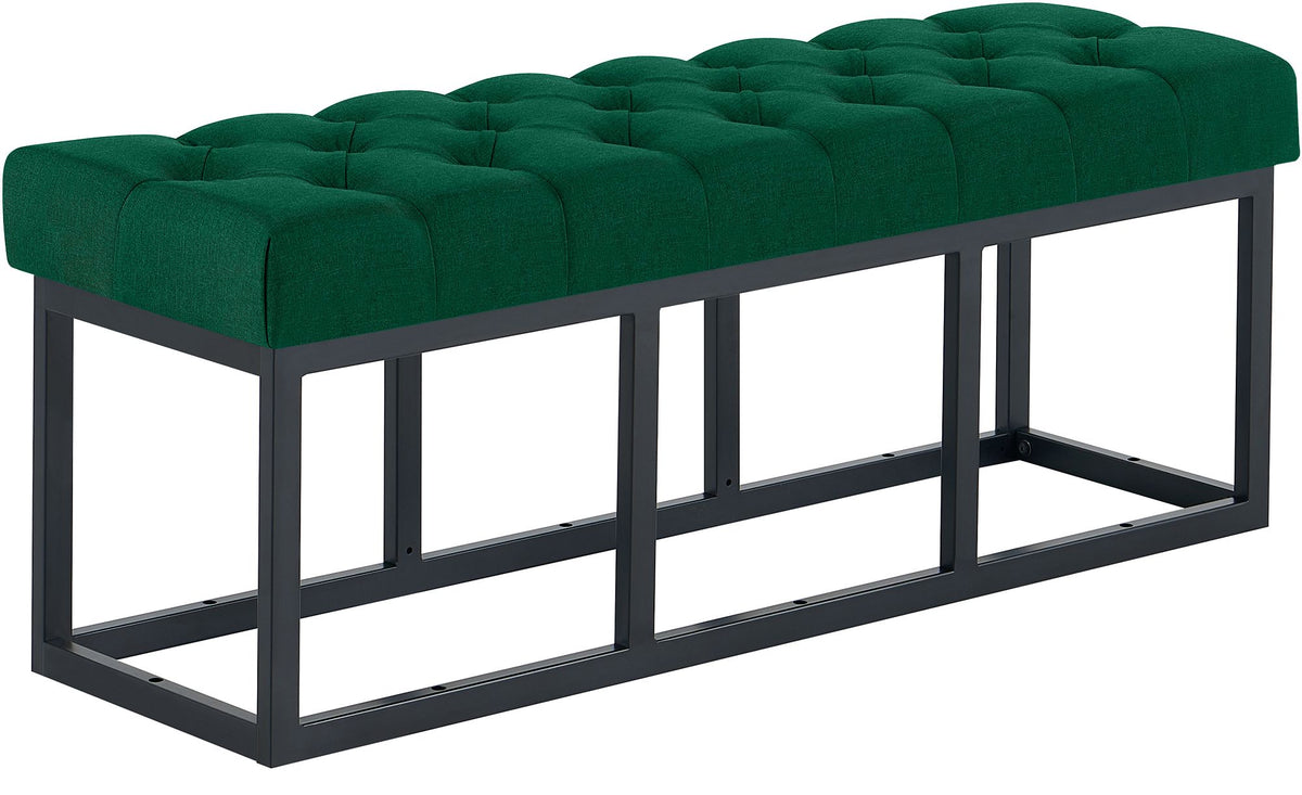 Sitzbank Amun Stoff Schwarz 120 cm - gr�n