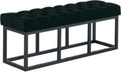 Sitzbank Amun Stoff Schwarz 120 cm - schwarz