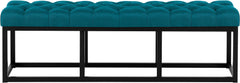 Sitzbank Amun Stoff Schwarz 150 cm - blau