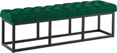 Sitzbank Amun Stoff Schwarz 150 cm - gr�n