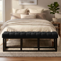 Sitzbank Amun Stoff Schwarz 150 cm - schwarz
