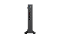 Vista laterale del computer ACER 19597 - DT.R3PET.005 con porte USB e jack audio, ideale per spazi ridotti e configurazioni minimal