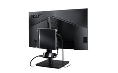 Mini PC ACER DT.R3PET.005 montato sul retro di un monitor ACER, soluzione salvaspazio per ambienti di lavoro moderni