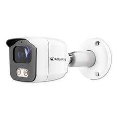 Telecamera Atlantis A11-UX1014A-BP con certificazione IP67, ideale per videosorveglianza outdoor, resistente a polvere e pioggia.