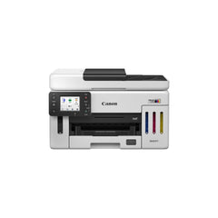 Stampante Canon 26689 - CANON 6882C006 fronte con serbatoi MegaTank colorati e pannello comandi touchscreen per gestione intuitiva.