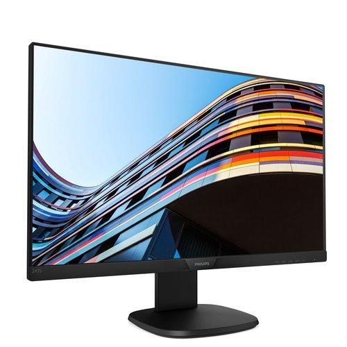 Monitor PHILIPS 243S7EHMB/00 nero con schermo widescreen, design sottile e certificazione Energy Star per risparmio energetico.