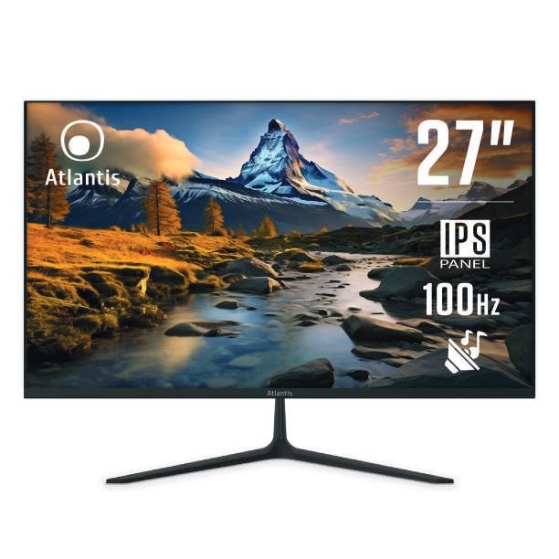 Schermo ATLANTIS A05-HE27IF-VHDM 27'' con AMD FreeSync, ideale per intrattenimento e lavoro, categoria monitor per computer ad alte prestazioni.