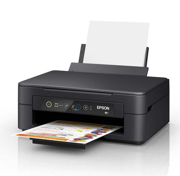 Stampante EPSON C11CK67404 multifunzione compatta, stampa a colori ad alta risoluzione, con connettività wireless e design moderno.