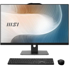 Computer desktop All-in-one MSI Modern AM272P 1M-851 con schermo sottile, perfetto per uffici e postazioni di lavoro professionali.
